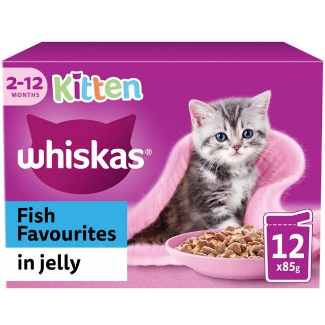 Whiskas Kitten Fish Favourites 85g X 12