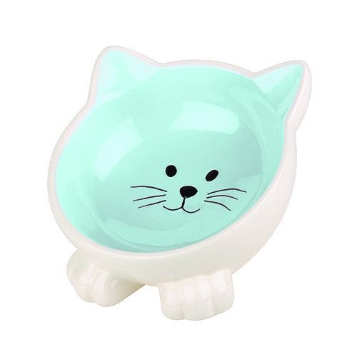 Pet Platter Orb Cat Bowl Blue