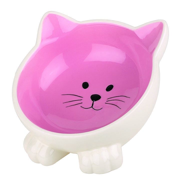 Pet Platter Orb Cat Bowl Pink