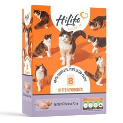 Hilife Tender Chicken Kitten 8 Pouches
