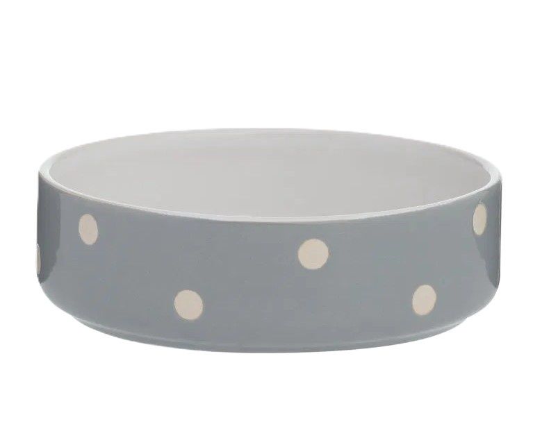 Mason Cash Polka Dot Grey Bowl 13cm