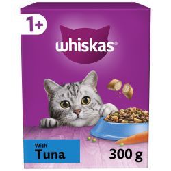 Whiskas 1+ Tuna Adult Dry Cat Food, 300G