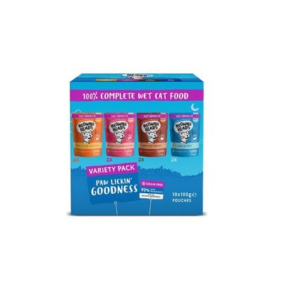 Meowing Heads Variety Pack 10 x 100g