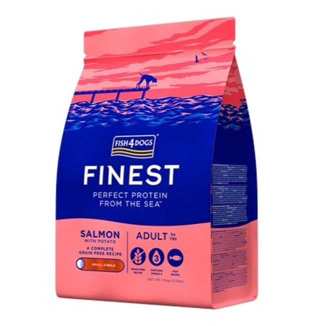 Fish4Dogs Finest Adult Salmon With Potato (Small Kibble) 1.5kg