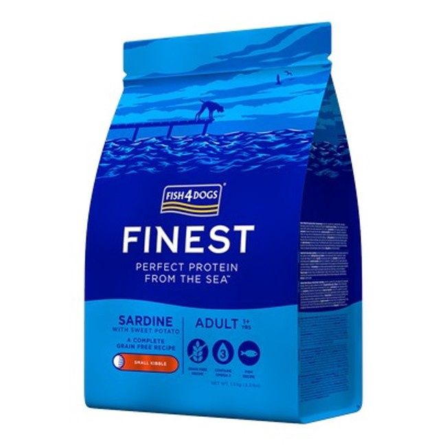 Fish4Dogs Finest Adult Sardine With Sweet Potato (Small Kibble) 1.5kg