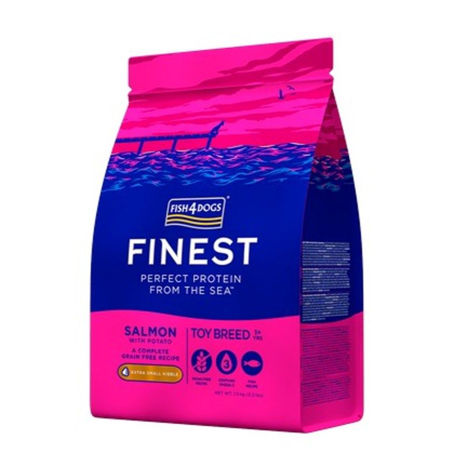 Fish4Dogs Finest Adult Toy Breed Salmon With Potato (Extra Small Kibble) 1.5kg
