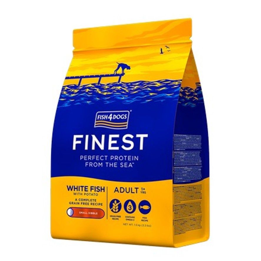 Fish4Dogs Finest Adult White Fish With Potato (Large Kibble) 1.5kg