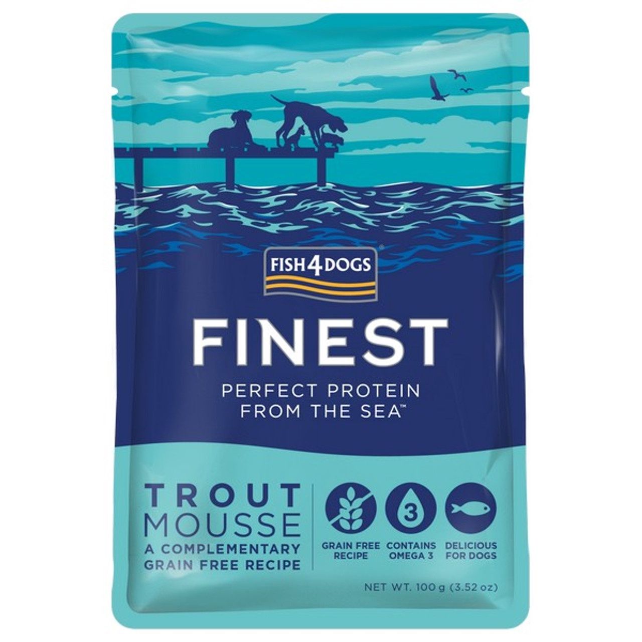 Fish4Dogs Finest Trout Mousse 100g
