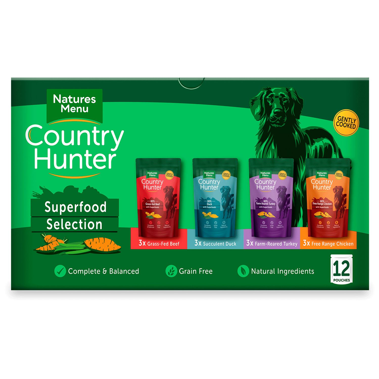 Country Hunter Dog Pouch Superfood Multipack x12