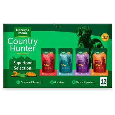 Country Hunter Dog Pouch Superfood Multipack x12