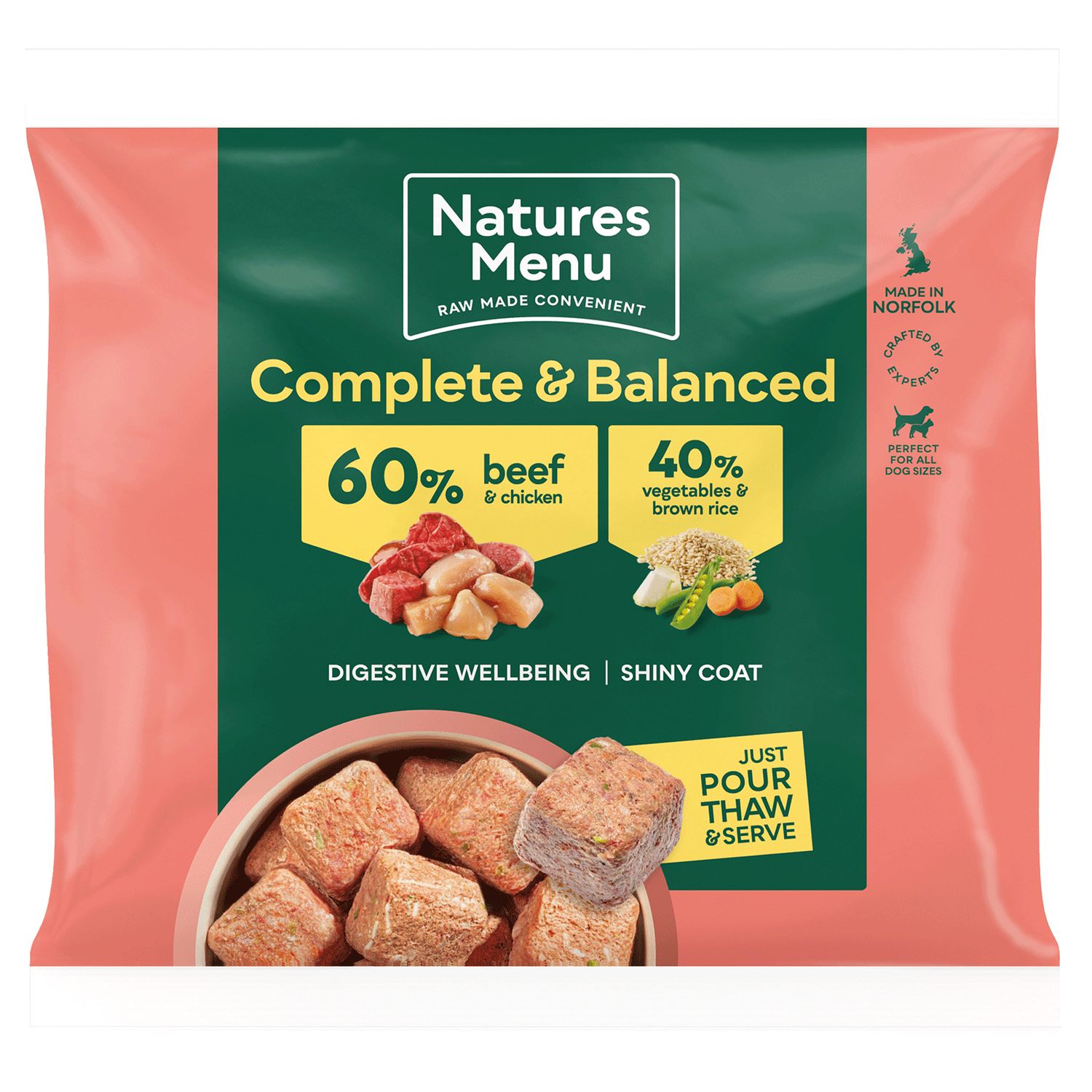 Natures Menu Nuggets - 60% Beef &amp; Chicken 1kg