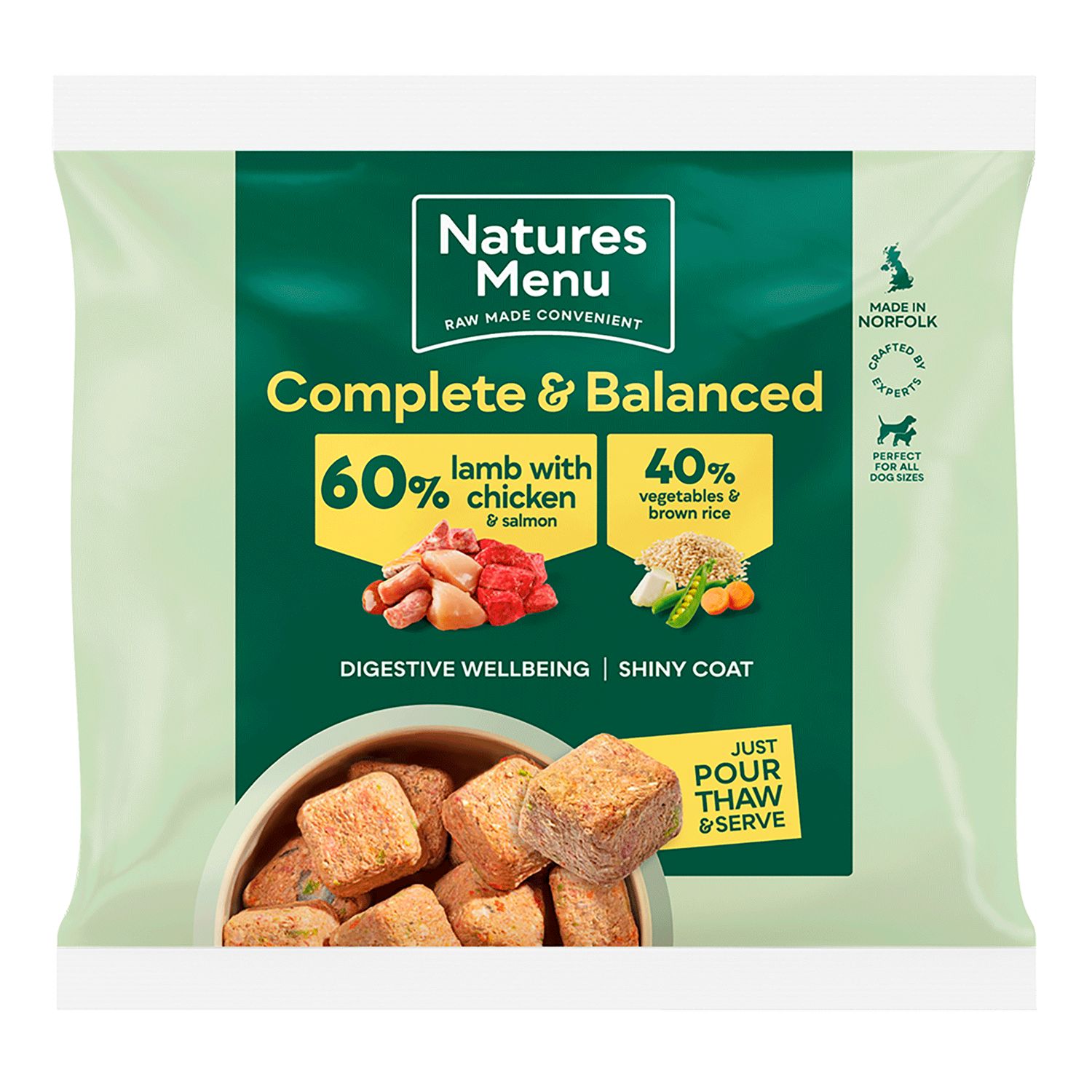 Natures Menu Nuggets - 60% Lamb &amp; Chicken 1kg