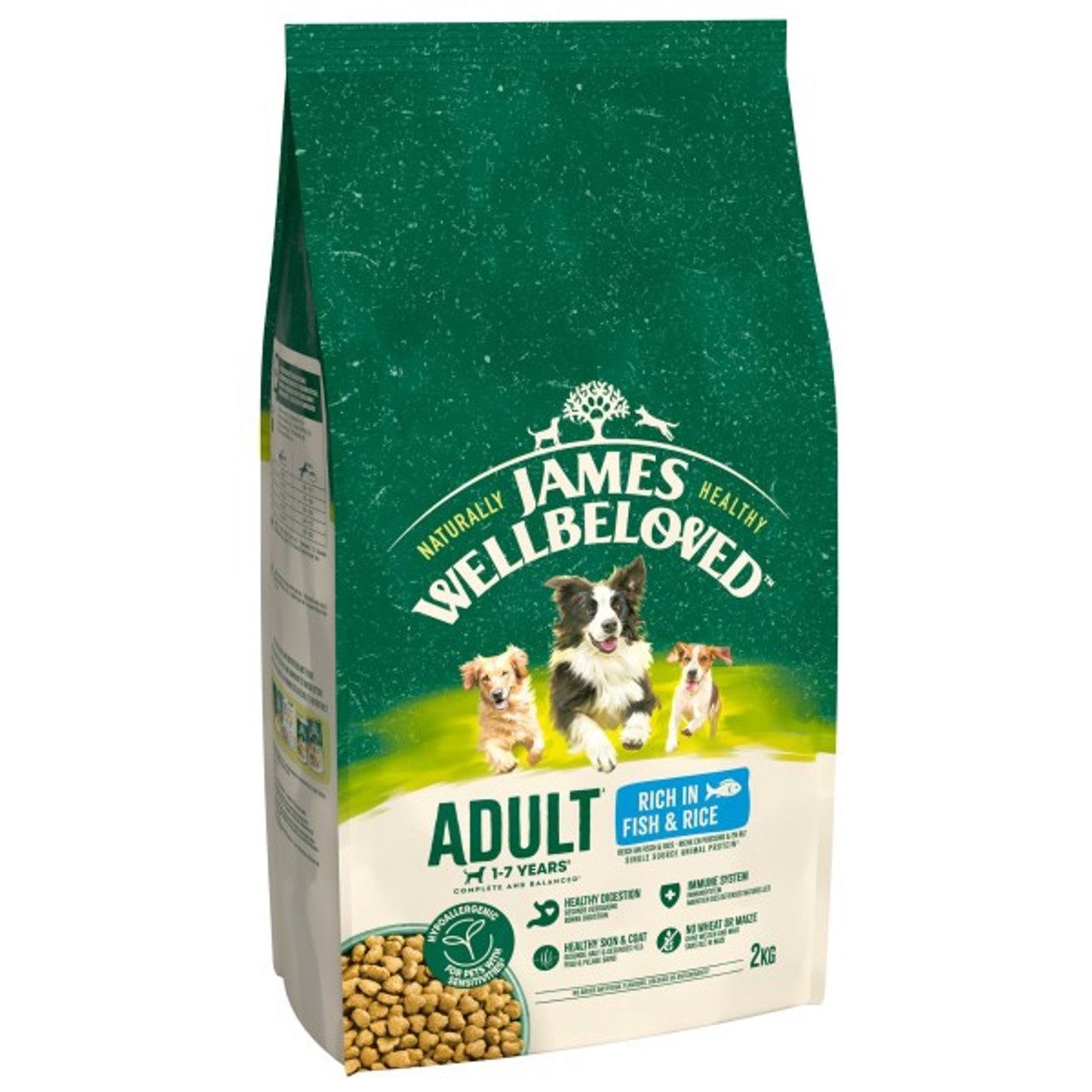 James Wellbeloved Adult Dog Fish &amp; Rice 2kg