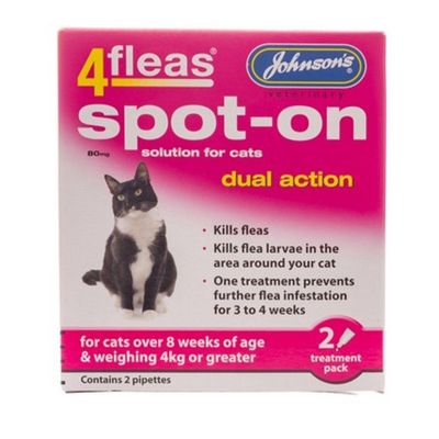 Johnson's 4Fleas Spot On Large Cat 80mg