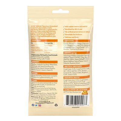 M&amp;C Small Animal Nibblots Carrot 30g