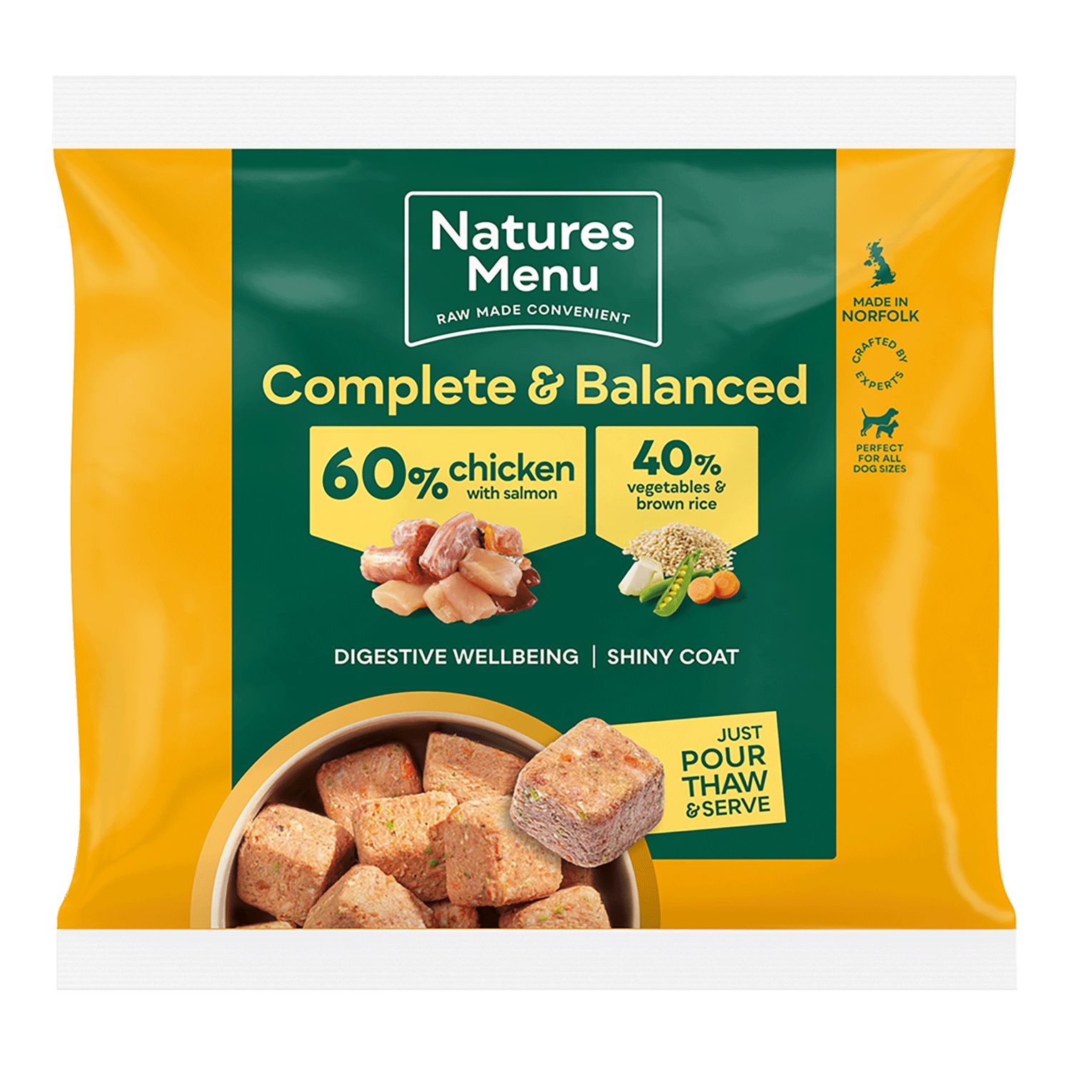 Natures Menu Nuggets - 60% Chicken &amp; Salmon 1kg