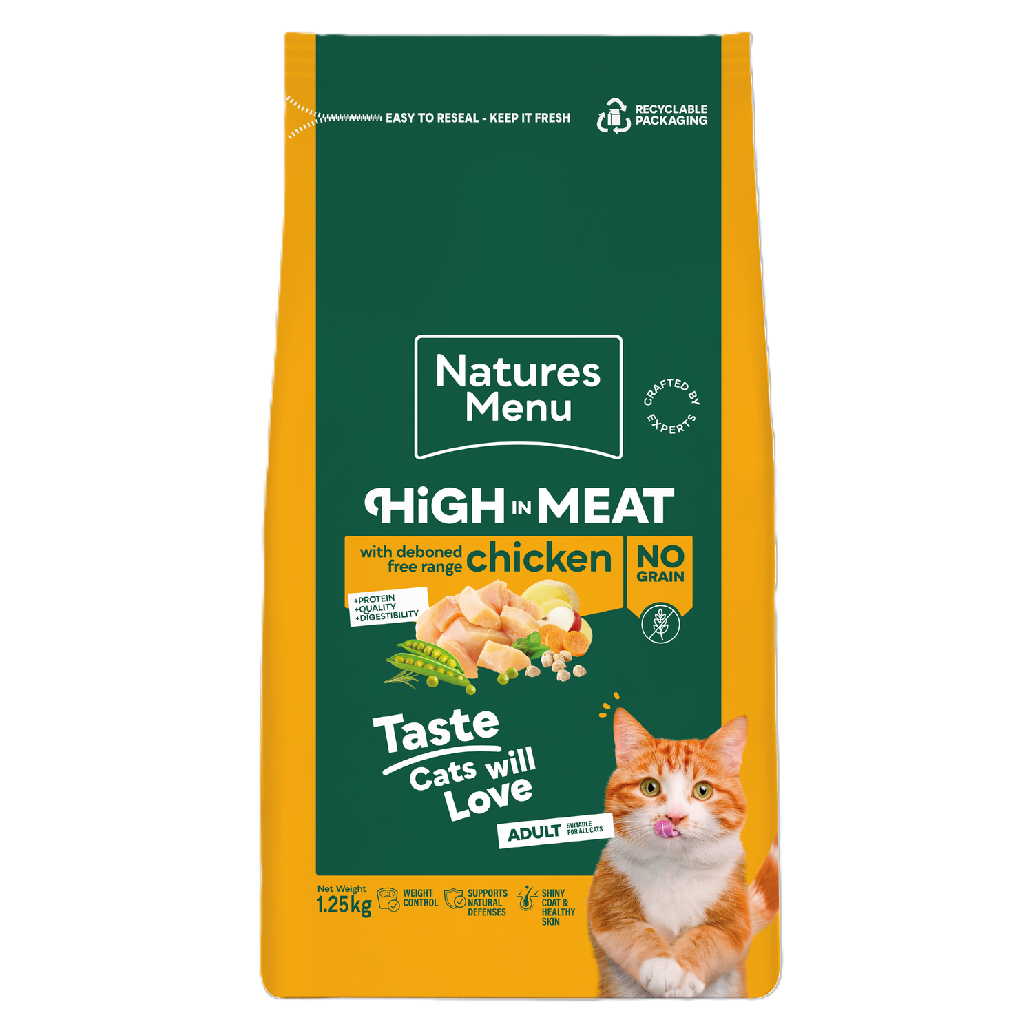 Natures Menu High in Meat Chicken For Cats 1.25kg