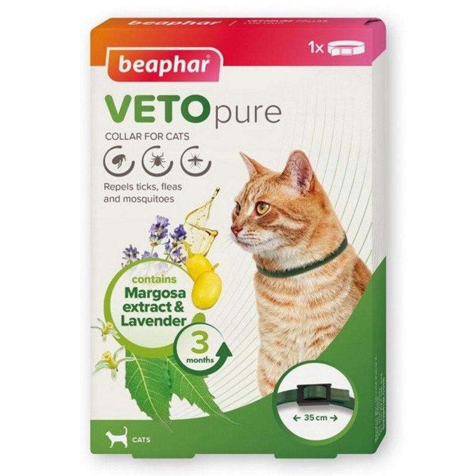 Beaphar VETOpure Plant-Based Protection Flea Collar for Cats 35cm