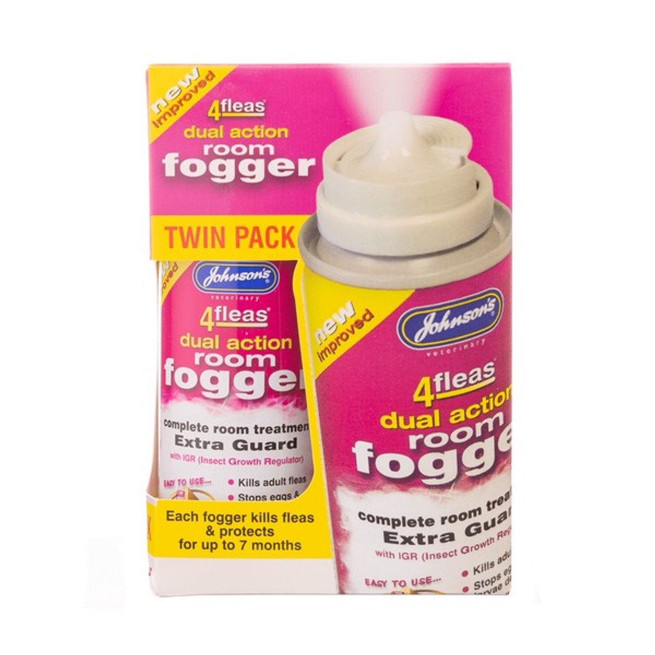 JVP 4 Fleas Extra Guard Room Fogger (Twin Pack) 2 X 100ml