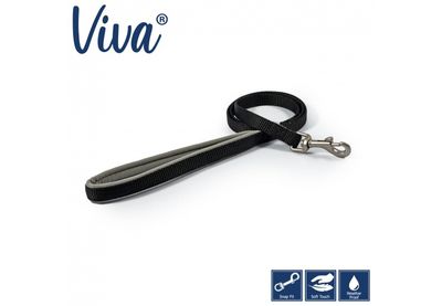 Ancol Viva Padded Lead Black 1mx19mm