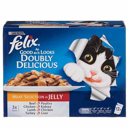 Felix AGAIL Doubly Delicious Meat In Jelly 12 X 100g