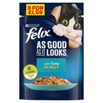 Felix AGAIL Tuna Pouch 100g (3 For £1.59)