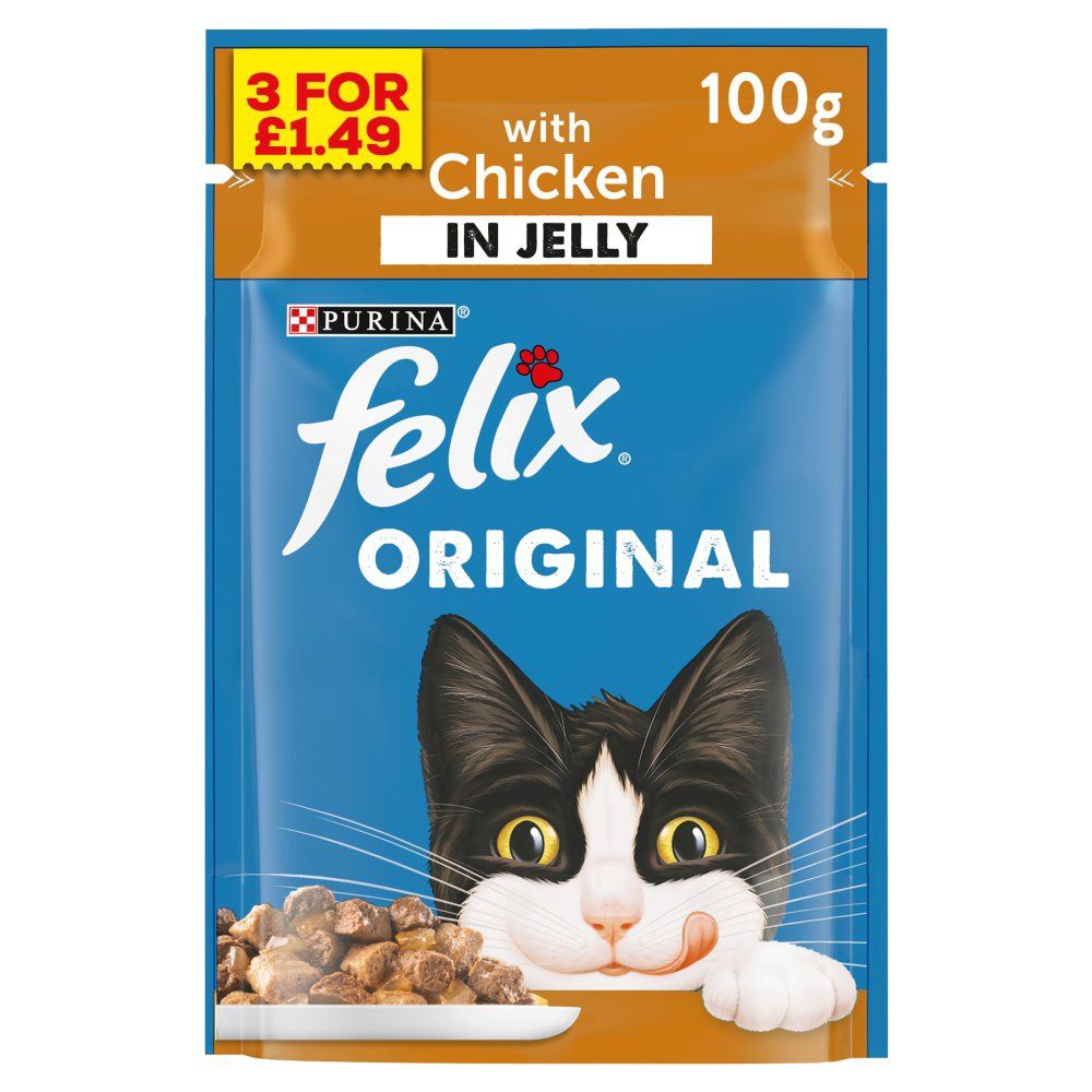Felix Chicken Pouch 100g (3 For £1.49)