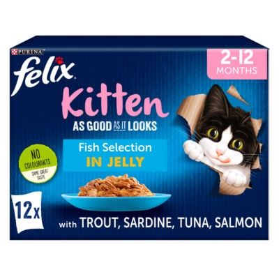 Felix Kitten AGAIL Mixed Variety Fish (12Pk) 100g