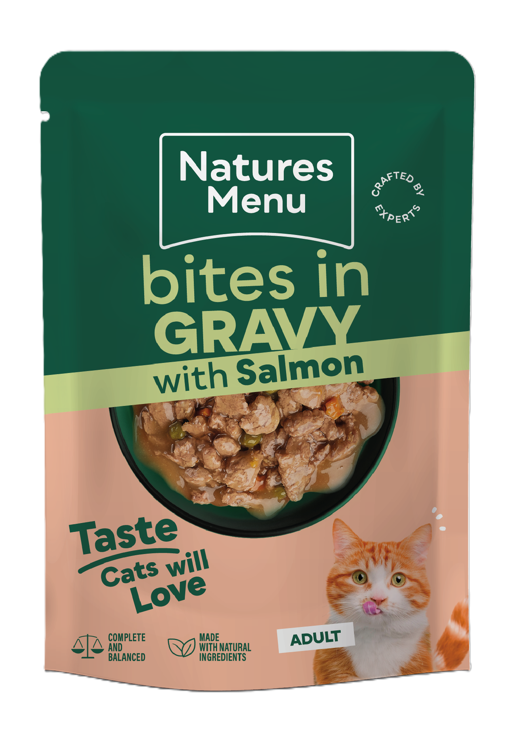 Natures Menu Salmon Bites in Gravy 85g