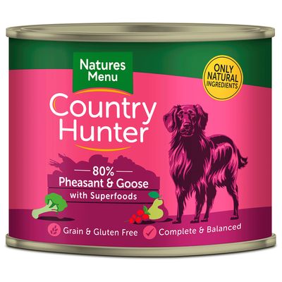 Country Hunter Pheasant &amp; Goose Dog Can 600g