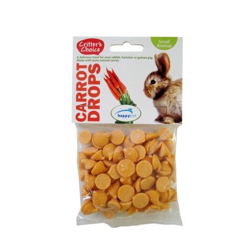 Critters choice carrot drops 75g
