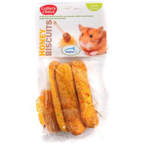 Happy Pet Critter&#39;s Choice Honey Biscuits 50g