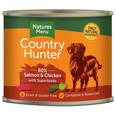 Country Hunter Salmon &amp; Chicken Dog Can 600g