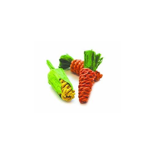Critters Choice Sisal Carrots &amp; Corn Mini 3pcs