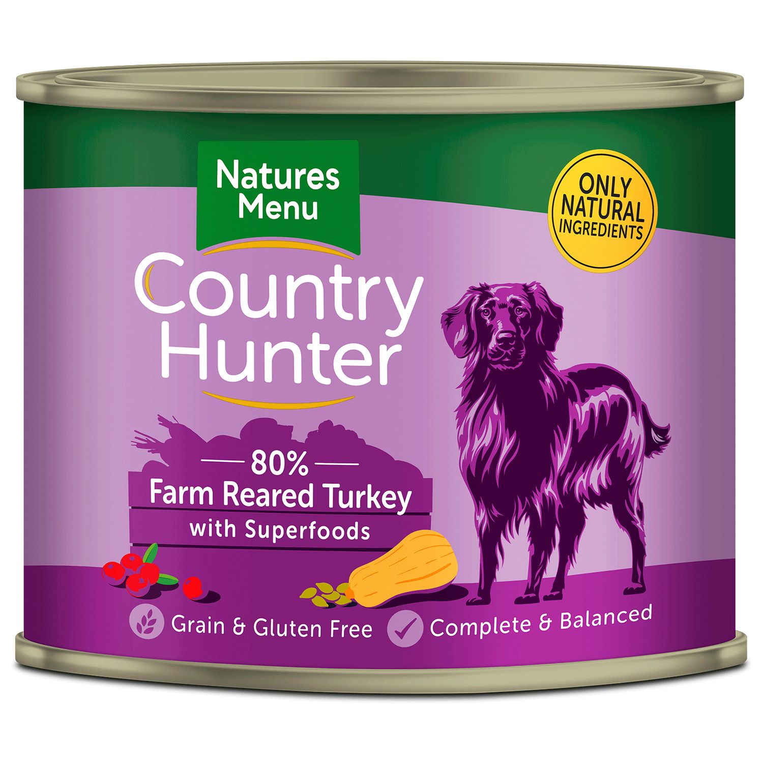 Country Hunter Turkey Dog Can 600g