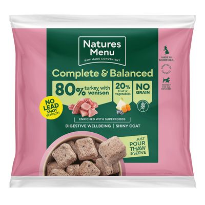 Natures Menu 80% Turkey With Venison 1kg