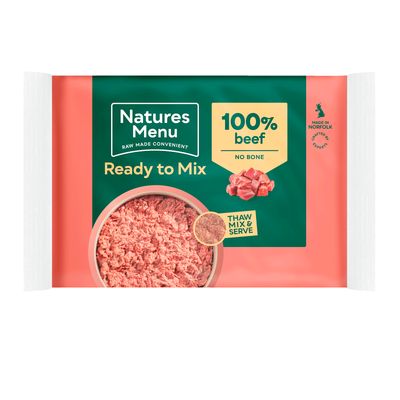 Natures Menu Block - 100% Beef 400g