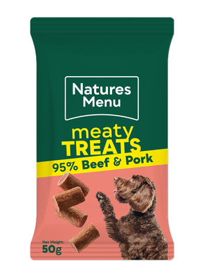 Natures Menu Beef &amp; Pork Treats 50g