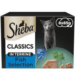 Sheba Classics Salmon in Terrine Tray 8 x 85g