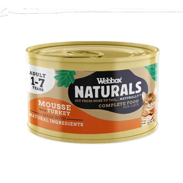 Webbox Naturals Cat Mousse Turkey 85g