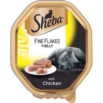 Sheba Fine Flakes Chicken in Jelly Tray 85g