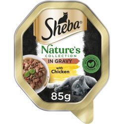 Sheba Natures Collection Chicken &amp; Red Pepper in Sauce Tray 85g
