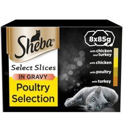 Sheba Select Slices Poultry Collection in Gravy Tray 8 x 85g