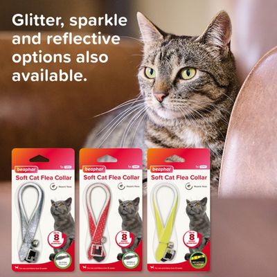 Beaphar Soft Glitter Flea Collar for Cats, 30cm