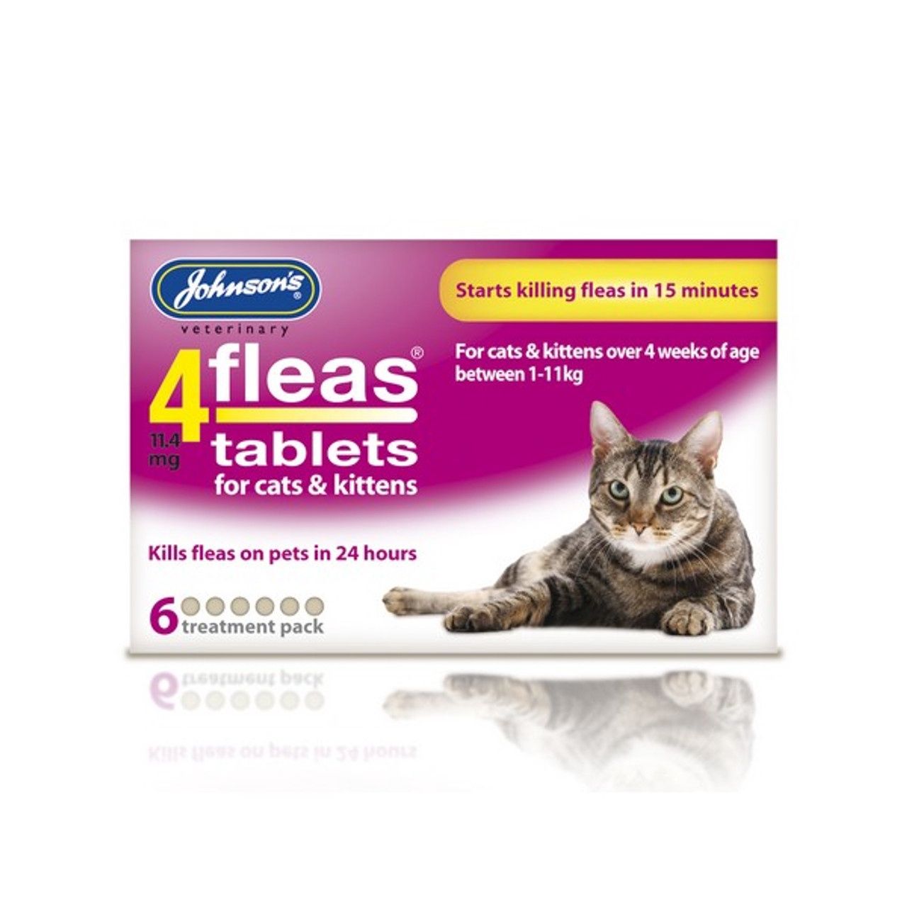 Johnson&#39;s 4Fleas Cat Tablets 6 Tabs