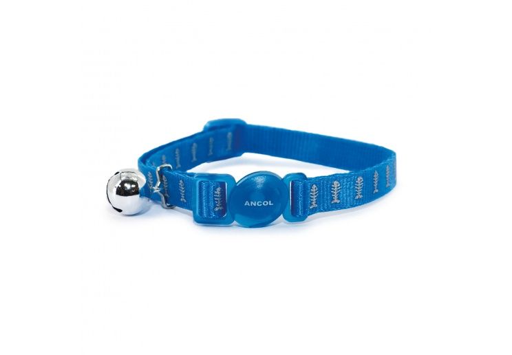 Ancol Reflective Fish Blue Cat Collar