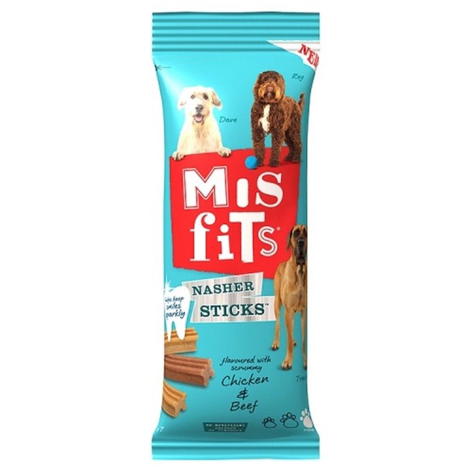 Misfits Nasher Sticks Chicken &amp; Beef Large 270g
