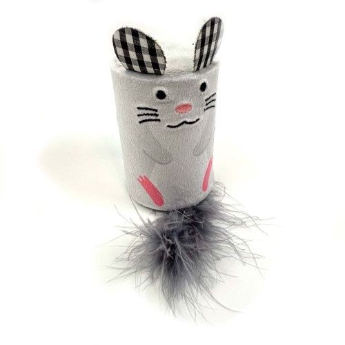 Happy Pet Tabby Patch Mouse Rattle &amp; Roll Cat Toy