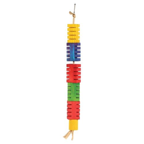 The Bird House Groovy Colour Blocks Bird Toy - Med