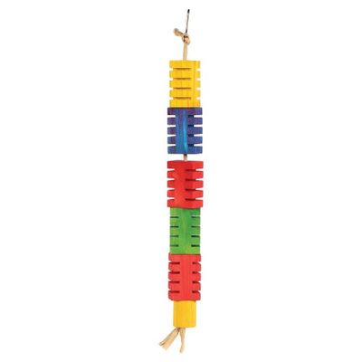 The Bird House Groovy Colour Blocks Bird Toy - Med
